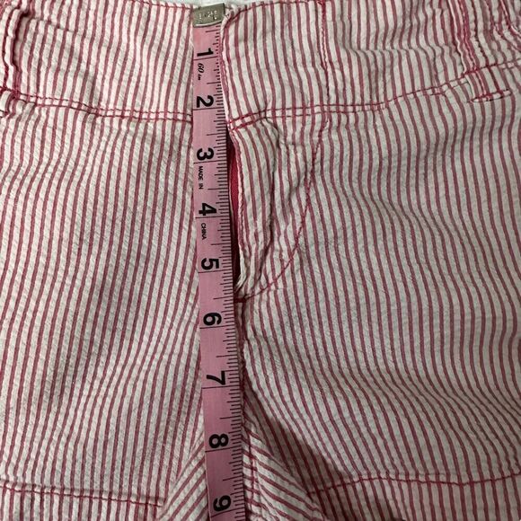 Roxy ~ Pink and White Striped Shorts ~ size 13 - Picture 6 of 8